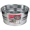 Galvanized Steel Round Tub, 17 Gallon