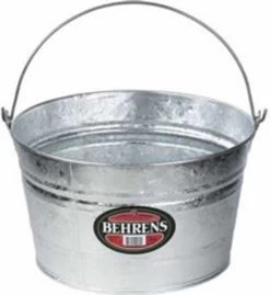 Behrens 4.25 Gallon Hot Dipped Steel Pail Utility Bucket