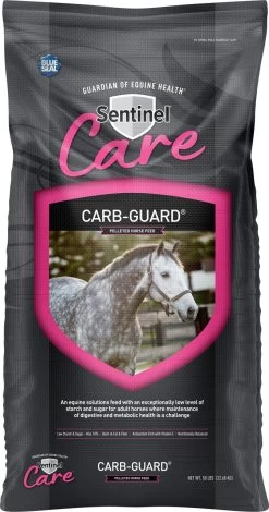 Blue Seal Sentinel Care Carb-Guard Pelleted Horse Feed, 50Lbs.