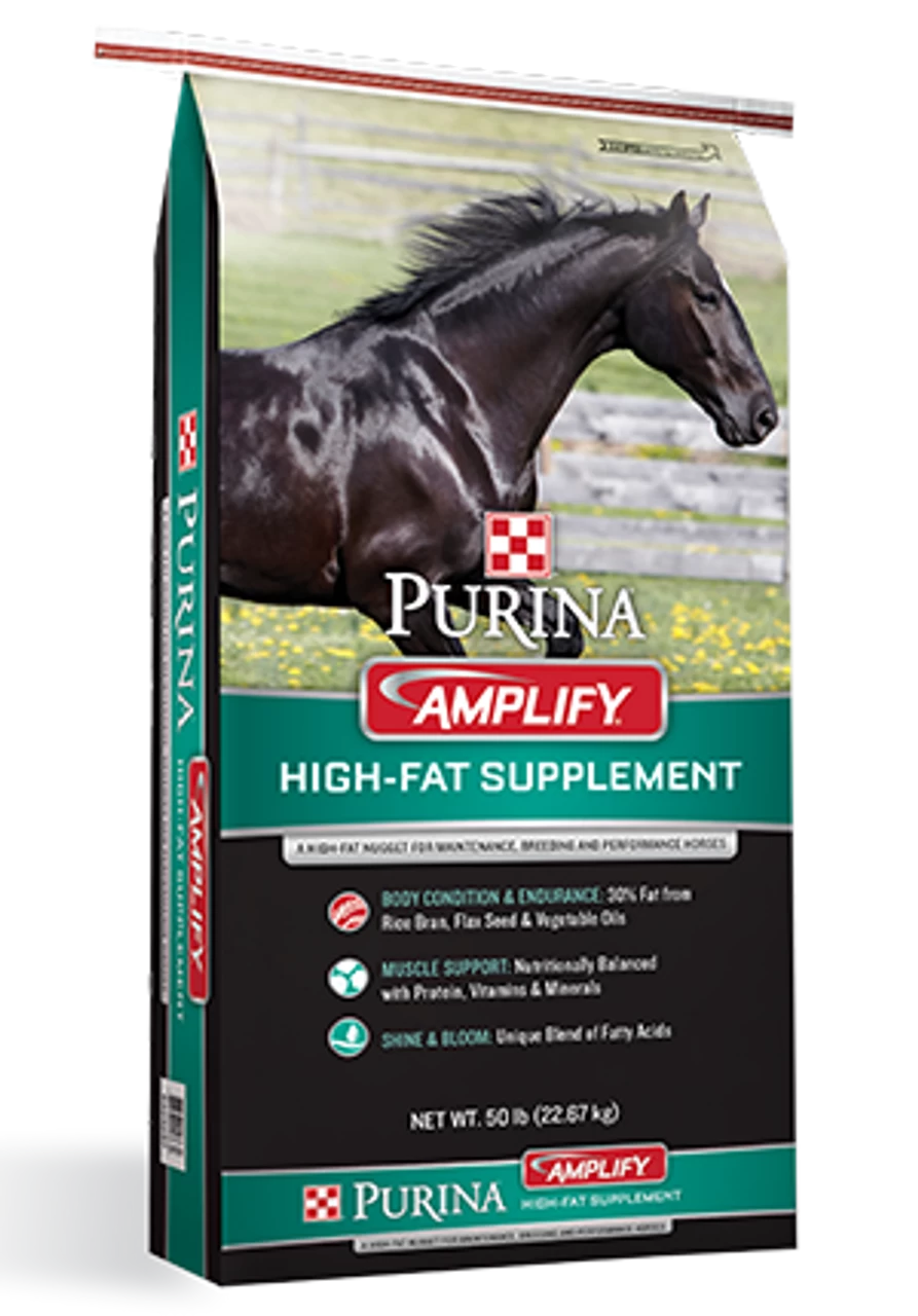 Purina Amplify High Fat Horse Supplement, 50 Lb. 3 Purina Amplify High Fat Horse Supplement, 50 Lb.