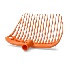 Mestvork Kunststof Medium Oranje Zonder Steel