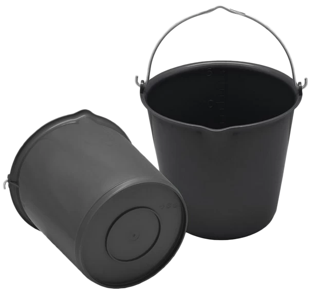 Emmer 15 L Met Schenktuit Zwart 5 Emmer 15 L Met Schenktuit Zwart - Image 3