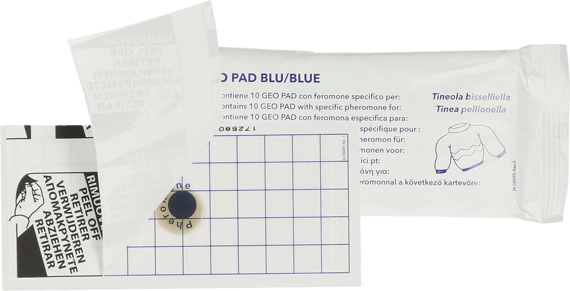 Geo Lijmplaat Kleermot (Tineola Bisselliella) 3 Geo Lijmplaat Kleermot (Tineola Bisselliella)