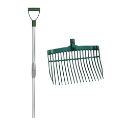 Mestvork Kunststof Green Met Alu. Steel In A Box