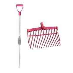 Mestvork Kunststof Hot Pink Met Alu. Steel In A Box