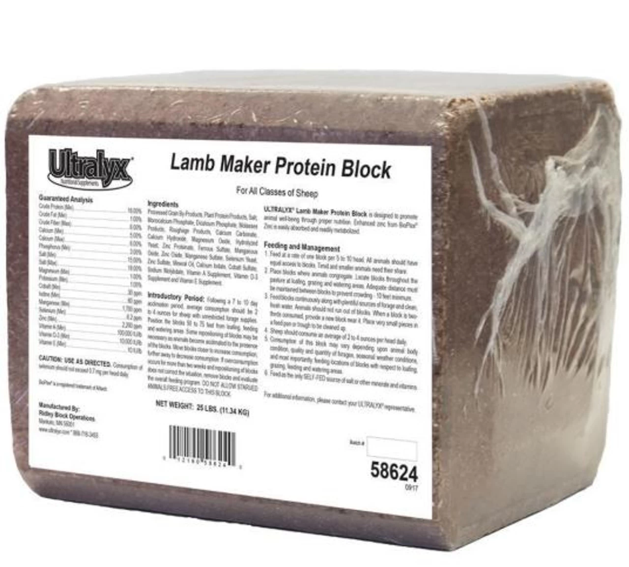 Ultralyx Lamb Maker Protein Block, 25 Lbs. 3 Ultralyx Lamb Maker Protein Block, 25 Lbs.