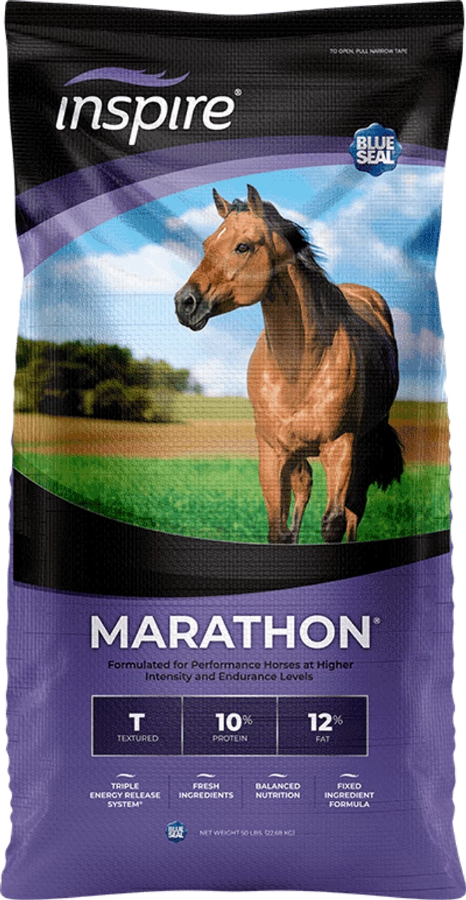 Blue Seal Inspire Marathon Textured Horse Feed, 50Lbs. 3 Blue Seal Inspire Marathon Textured Horse Feed, 50Lbs.