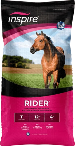 Blue Seal Inspire Rider Textured Horse Feed, 50Lbs.