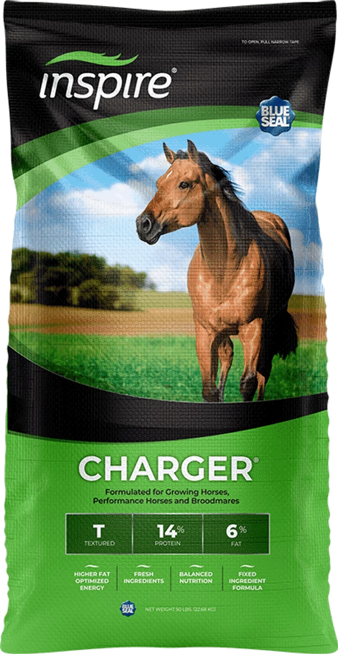 Blue Seal Inspire Charger Textured Horse Feed, 50Lbs. 3 Blue Seal Inspire Charger Textured Horse Feed, 50Lbs.