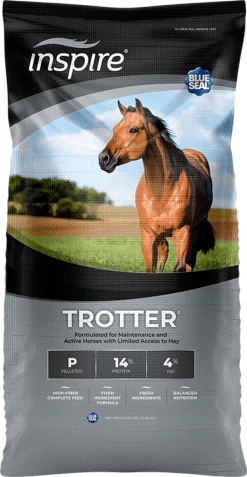 Blue Seal Inspire Trotter Pelleted Horse Feed, 50Lbs.