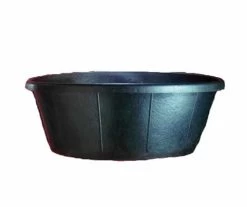 Fortex 15 Gal. Rubber Tub, Black
