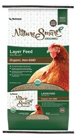 Nutrena Nature Smart Organic 16% Layer Pellet Chicken Feed, 35 Lbs.