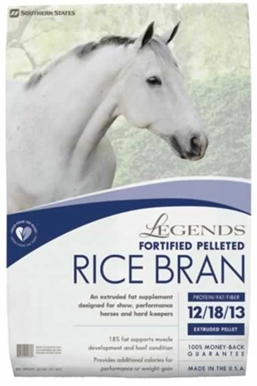 Legends Rice Bran Fortified Pelleted Horse Supplement 40 Pounds 3 Legends Rice Bran Fortified Pelleted Horse Supplement 40 Pounds