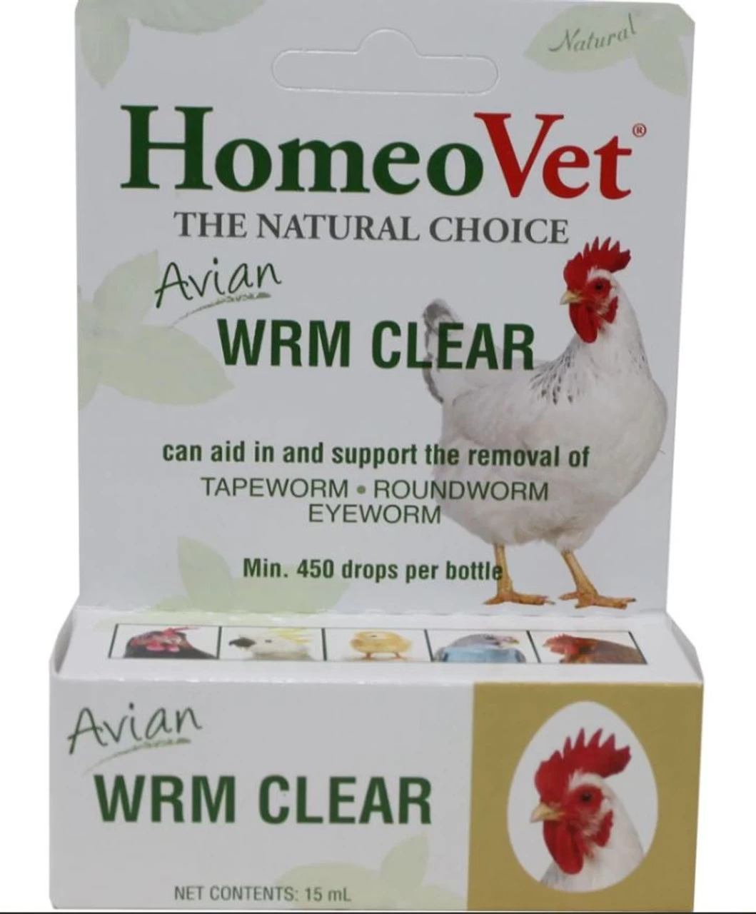 HomeoVet Avian Worm CLear, 15 ML. 3 HomeoVet Avian Worm CLear, 15 ML.