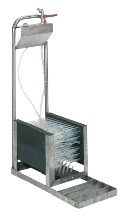 Laarzenrein 5 Borstels Hoog RVS