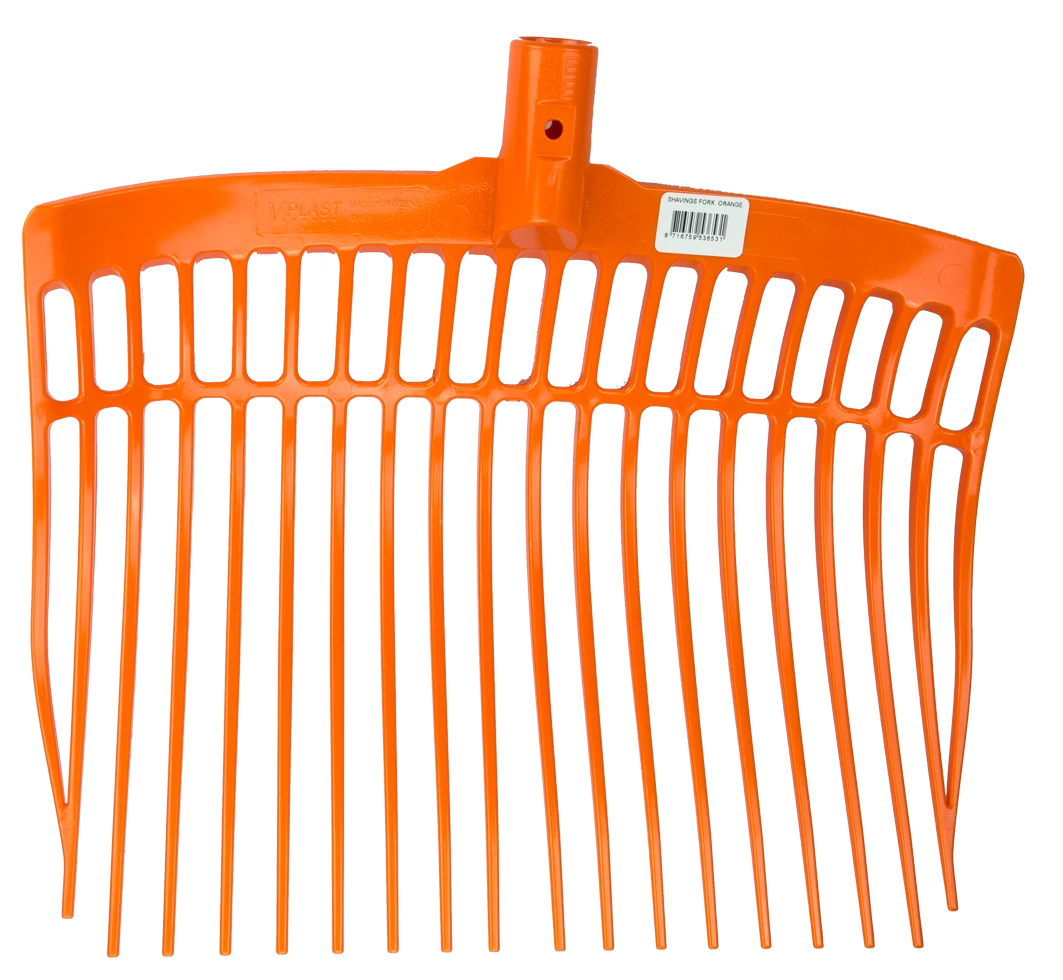 Mestvork Kunststof Oranje Zonder Steel 3 Mestvork Kunststof Oranje Zonder Steel