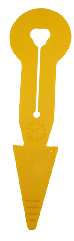 Pijl I+R Met Gleuf Geel (BoviClip/Auriplac)