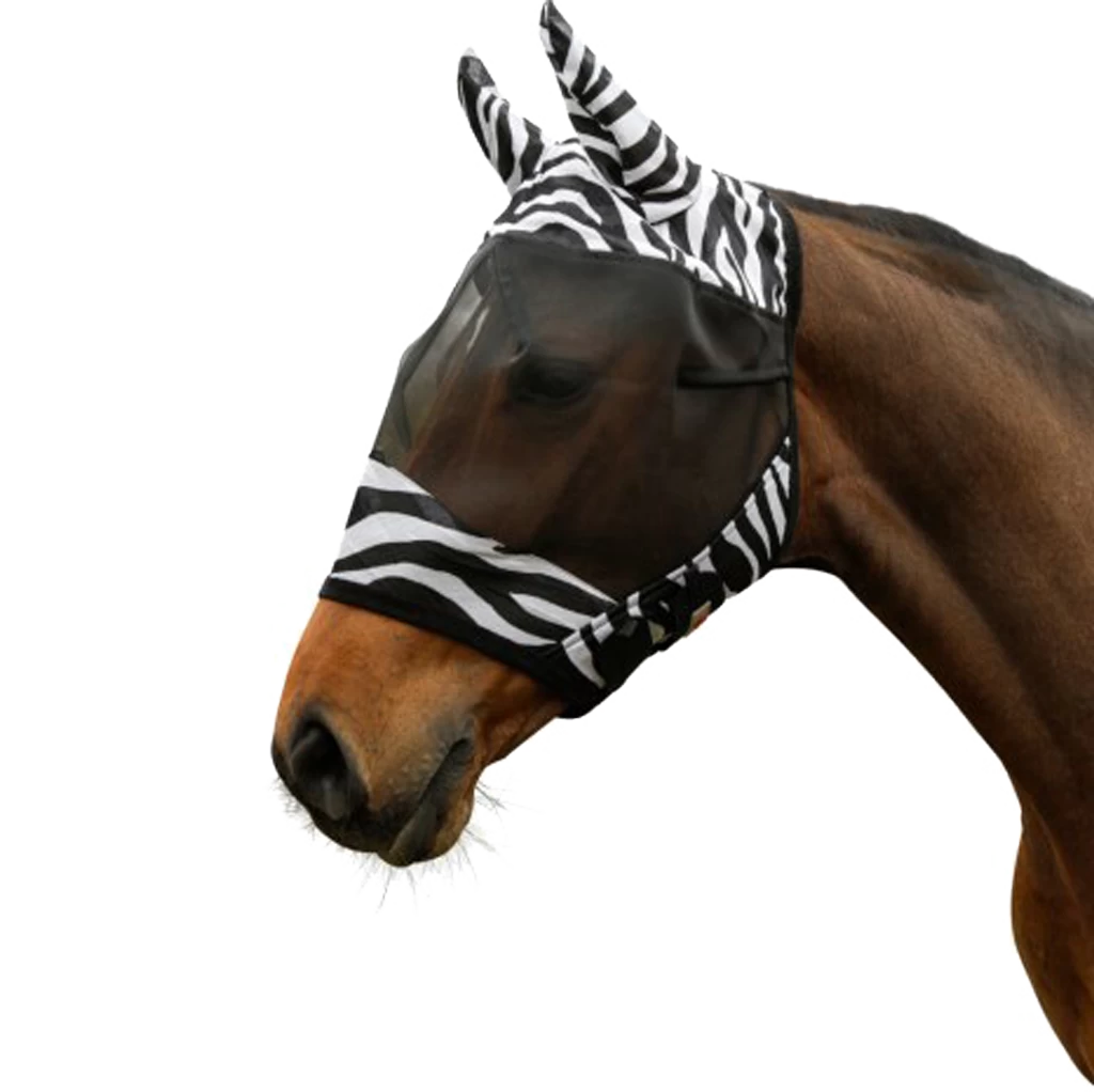 Vliegenmasker Zebra Pony 3 Vliegenmasker Zebra Pony