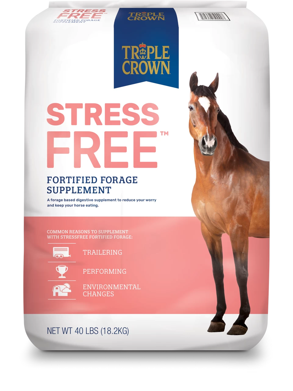 Triple Crown Stress Free Forage Horse Feed 40 Pounds 3 Triple Crown Stress Free Forage Horse Feed 40 Pounds