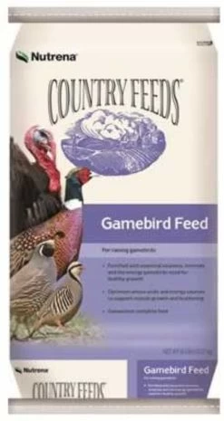 Nutrena Country Feeds Gamebird Turkey Grower Pellet 21% 50 Pounds