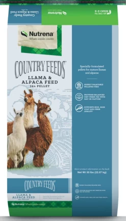 Nutrena Country Feeds Llama & Alpaca Feed 15% Textured, 50 Pounds
