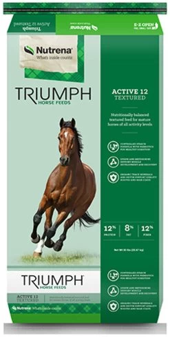 Nutrena Triumph Active 12 Textured Horse Feed, 50 Pounds