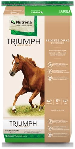 Nutrena Triumph Professional Textured Horse Feed, 50 Pounds