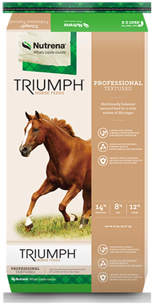 Nutrena Triumph Professional Textured Horse Feed, 50 Pounds 3 Nutrena Triumph Professional Textured Horse Feed, 50 Pounds