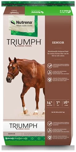 Nutrena Triumph Senior Horse Feed, 50 Pounds