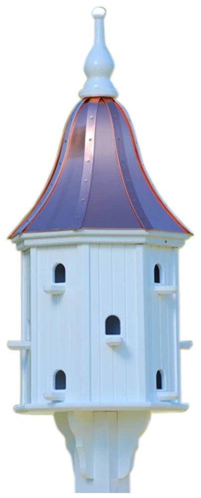 Copper Roof Dovecote Birdhouse 42x16 5 Copper Roof Dovecote Birdhouse 42x16 - Image 3