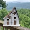 Barnwood Double Nest Birdhouse 2 Barnwood Double Nest Birdhouse -Pet Supplies Store BarnWood Double Nest Birdhouse