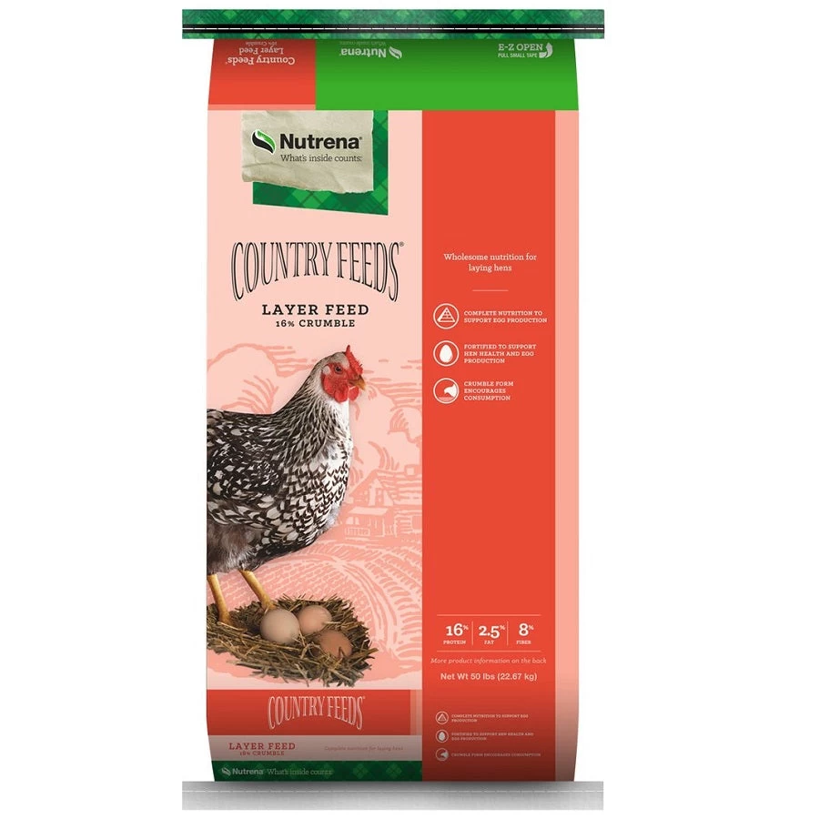 Country Feeds Layer Feed 16% Crumble 3 Country Feeds Layer Feed 16% Crumble
