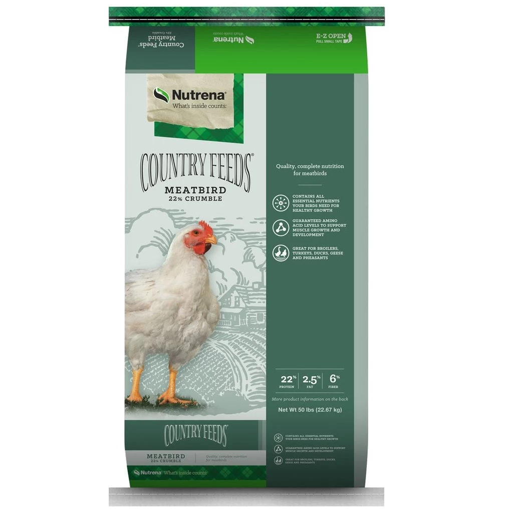 Country Feeds Meatbird 22% Crumbles 3 Country Feeds Meatbird 22% Crumbles