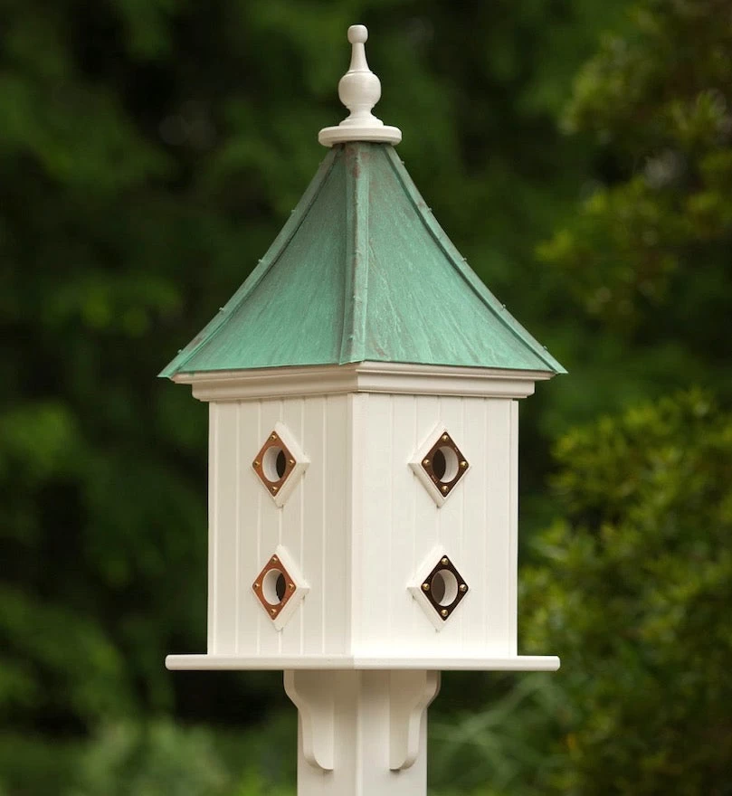 Copper Roof Birdhouse 28x12- 8 Portals 3 Copper Roof Birdhouse 28x12- 8 Portals