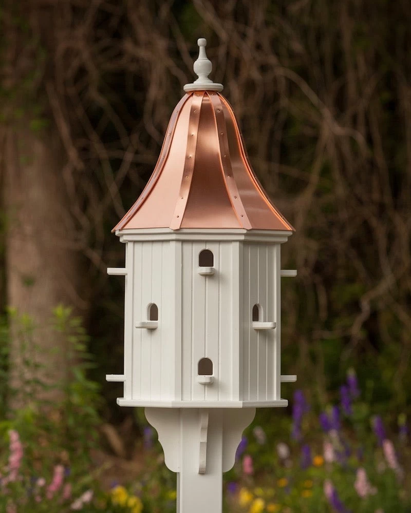 Copper Roof Dovecote Birdhouse 42x16 3 Copper Roof Dovecote Birdhouse 42x16