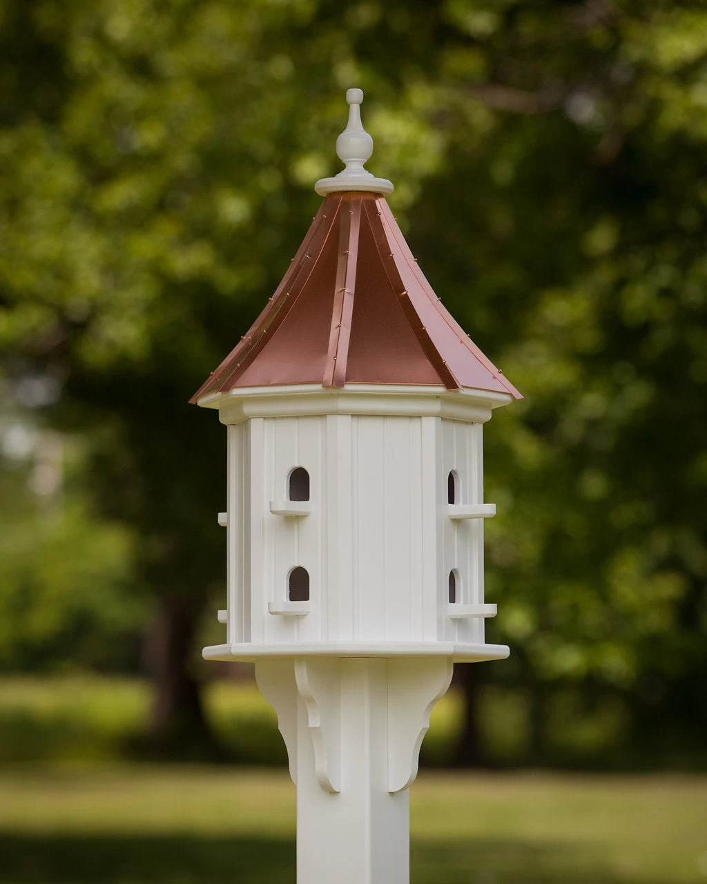 Copper Roof Dovecote Birdhouse 36x14 Slope- 8 Perches 4 Copper Roof Dovecote Birdhouse 36x14 Slope- 8 Perches - Image 2