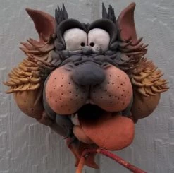 Zany Cat-7 Ceramic Birdhouse