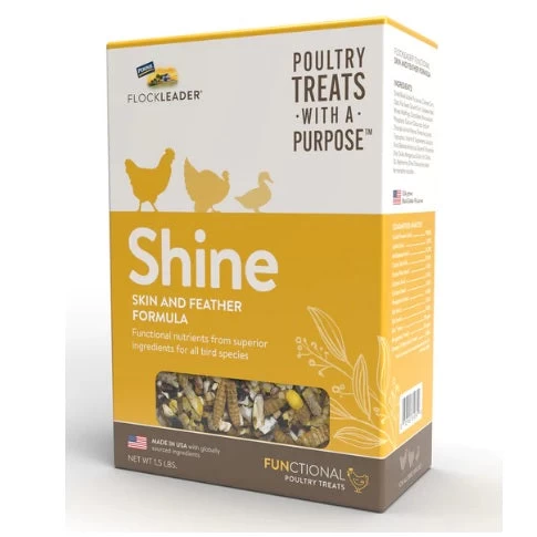 FlockLeader SHINE - Functional Poultry Treats For Skin & Feather Support, 1.5 Lb. 3 FlockLeader SHINE - Functional Poultry Treats For Skin & Feather Support, 1.5 Lb.