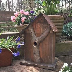Rustic Log Front Birdhouses- 2 Sizes 25 Rustic Log Front Birdhouses- 2 Sizes -Pet Supplies Store Log Front Birdhouse 12