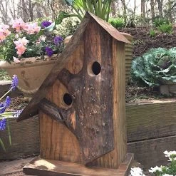 Rustic Log Front Birdhouses- 2 Sizes 20 Rustic Log Front Birdhouses- 2 Sizes -Pet Supplies Store Log Front Birdhouse 7