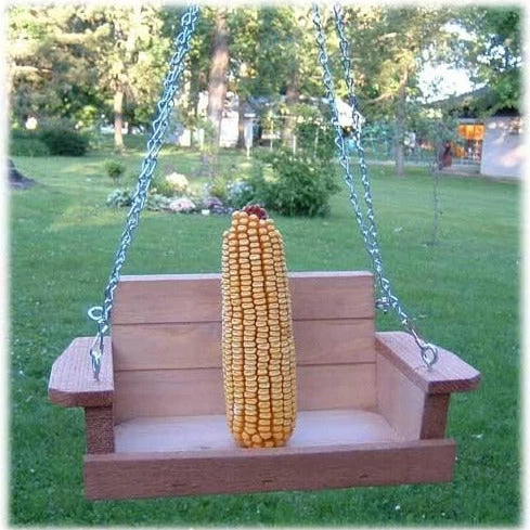 Porch Swing Squirrel Feeder- Cedar Or Poly 3 Porch Swing Squirrel Feeder- Cedar Or Poly