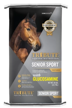 Kalmbach Tribute Senior Sport W/ Glucosamine Textured Horse Feed, 50lbs
