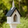 Church Bird Feeder Vinyl/PVC -Pet Supplies Store Vinyl CHURCH Bird Feeder BLACK