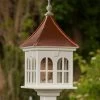 Copper Roof Vinyl/PVC Bird Feeder With Double Window- 29x14 2 Copper Roof Vinyl/PVC Bird Feeder With Double Window- 29x14 -Pet Supplies Store Vinyl Gazebo Bird Feeder Post Mount d4af9ab2 9a2a 4d9c b669 540724443cb1