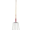 Ames 5-Oval Tine Barley Fork, 63", Red -Pet Supplies Store apictmusk 80960.1581525142