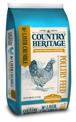 Country Heritage Chicken Layer 16% Crumble Feed, 50#