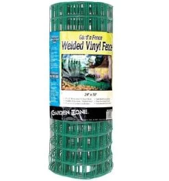 Garden Zone Heavy Duty Mesh PVC Fence, Green