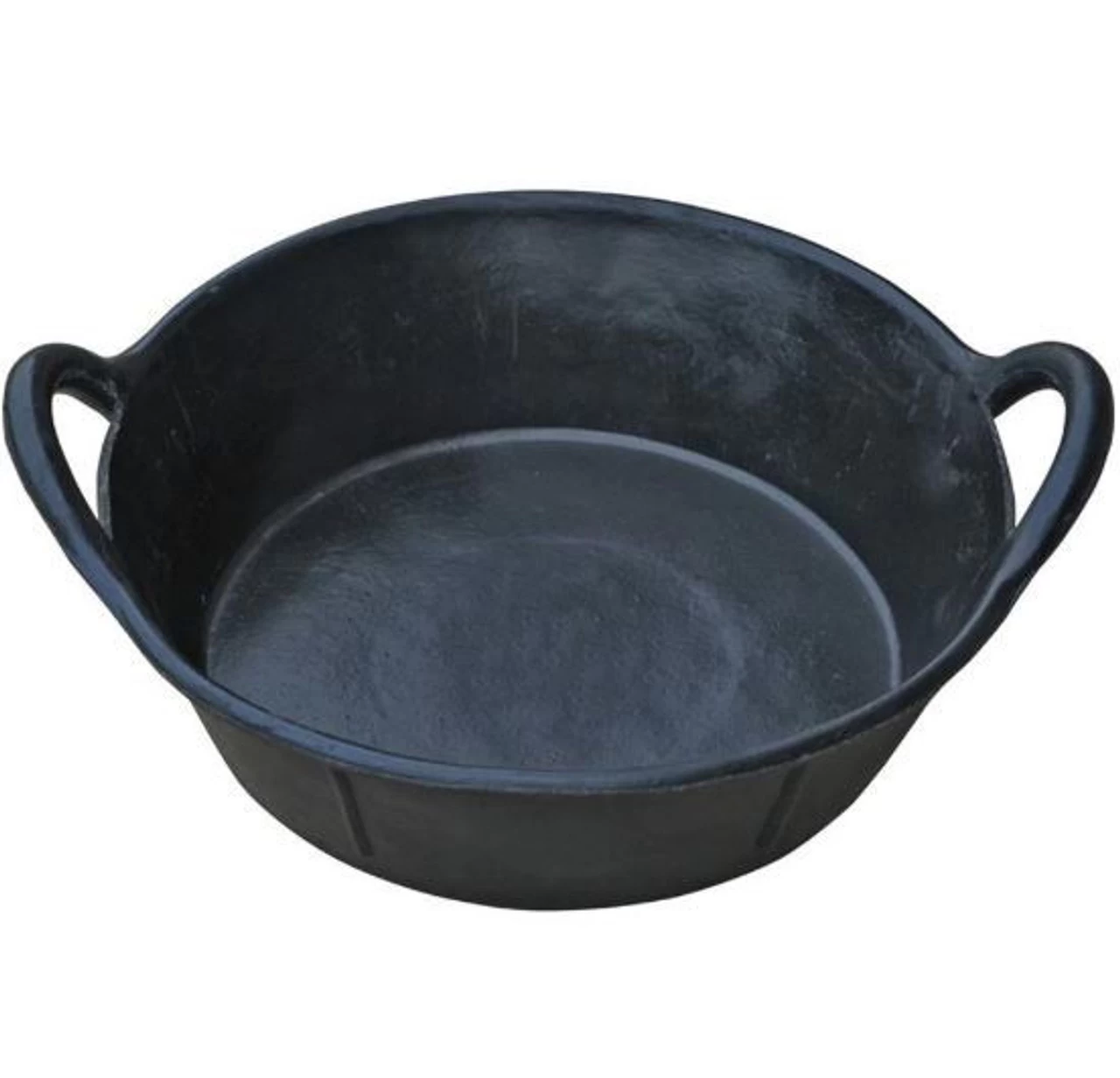 Little Giant Rubber Pan With Handles, 3 Gallon, Black 3 Little Giant Rubber Pan With Handles, 3 Gallon, Black
