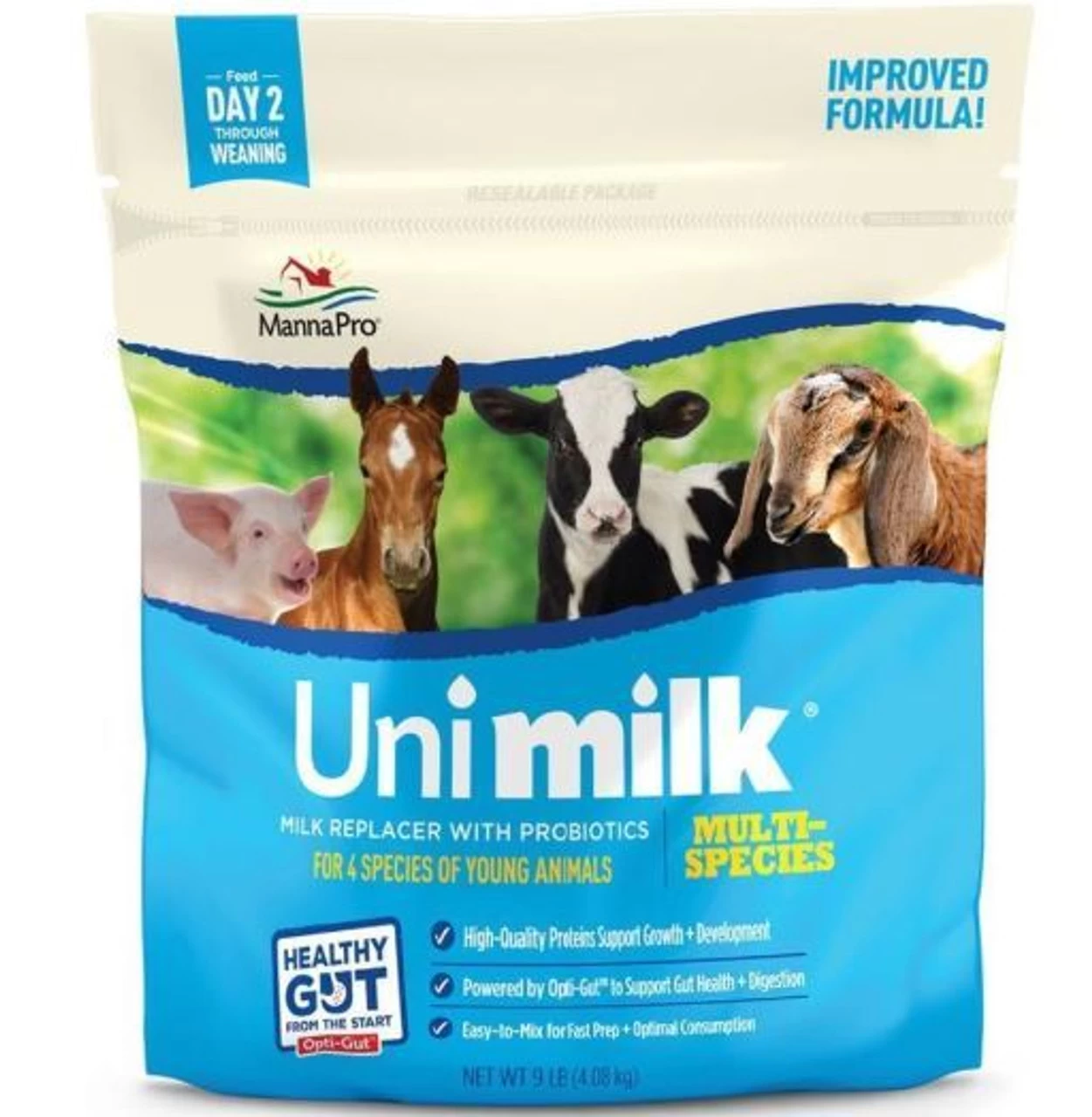 Manna Pro Uni-Milk Instantized Milk Replacer, 3.5 Lb Bag 3 Manna Pro Uni-Milk Instantized Milk Replacer, 3.5 Lb Bag
