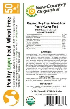 New Country Organics Wheat-Free Layer Feed, 25# Bag -Pet Supplies Store apiw2iouf 11899.1581525322